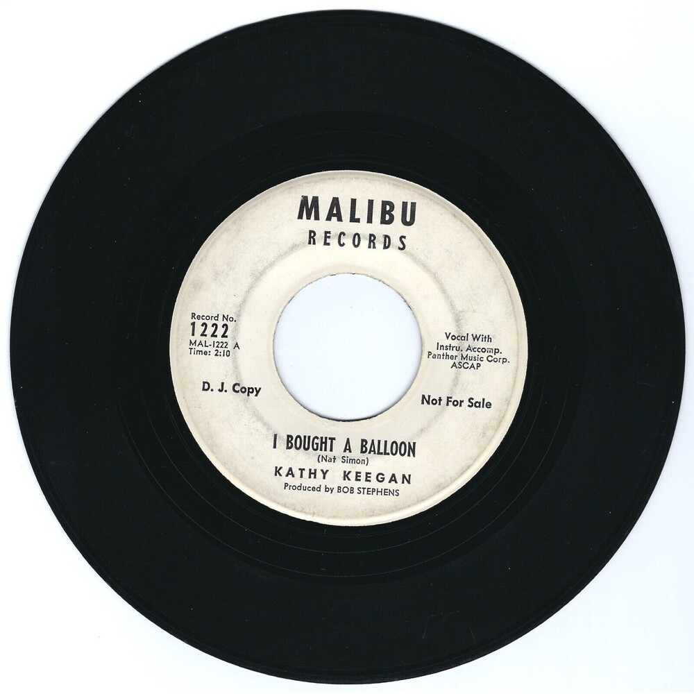 Kathy Keegan ‎45 RPM - I Bought A Balloon/Once Upon A Summertime - Malibu Promo